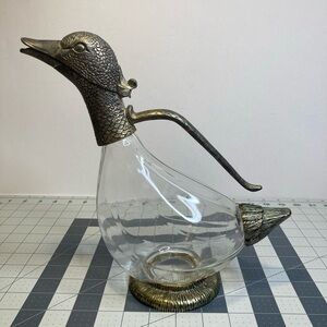 Whitehill Plated Duck Goose Wine Decanter
